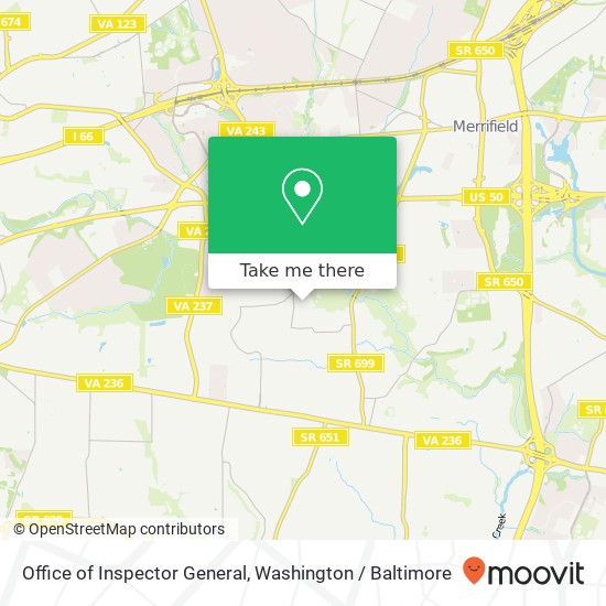 Office of Inspector General map