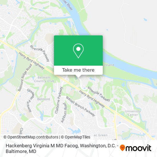 Hackenberg Virginia M MD Facog map