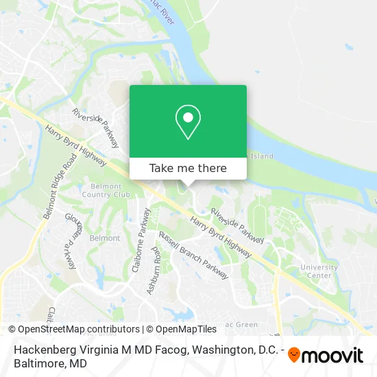 Hackenberg Virginia M MD Facog map