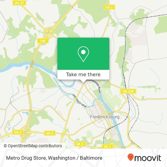 Mapa de Metro Drug Store