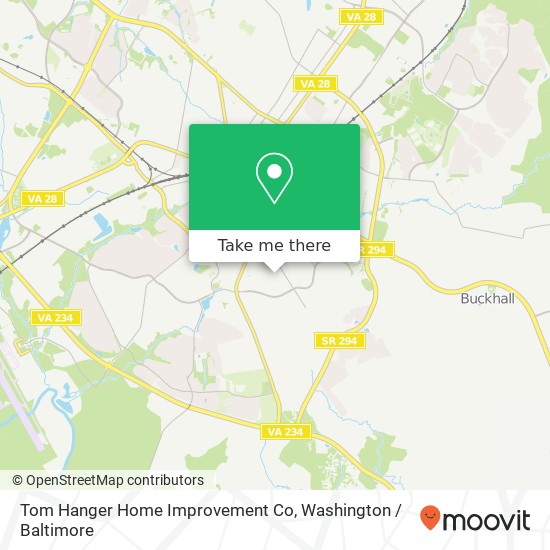 Tom Hanger Home Improvement Co map