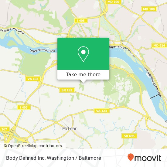 Body Defined Inc map