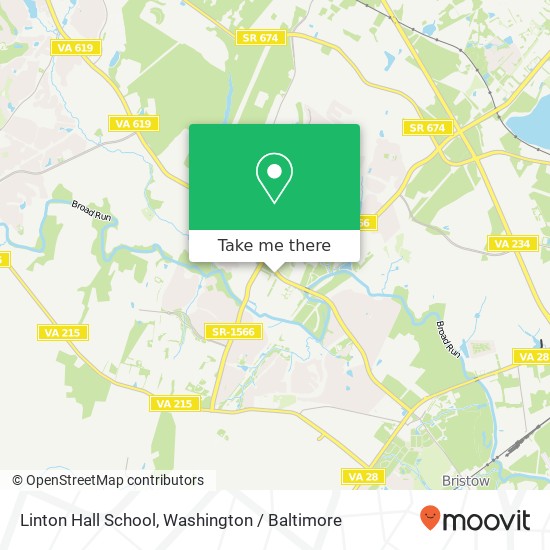 Mapa de Linton Hall School