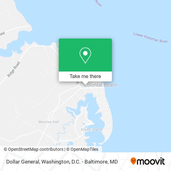 Mapa de Dollar General