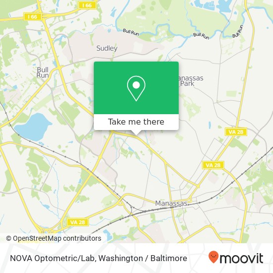 Mapa de NOVA Optometric/Lab