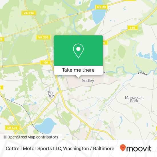 Mapa de Cottrell Motor Sports LLC