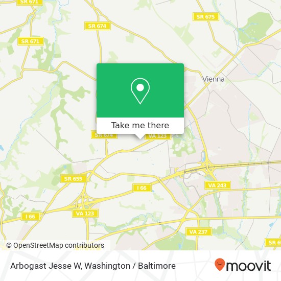 Mapa de Arbogast Jesse W