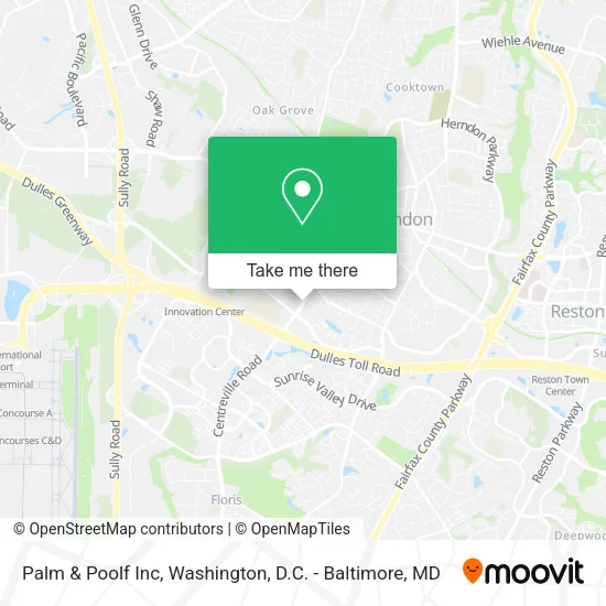 Mapa de Palm & Poolf Inc