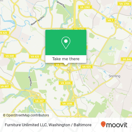 Furniture Unlimited LLC map