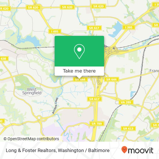 Long & Foster Realtors map