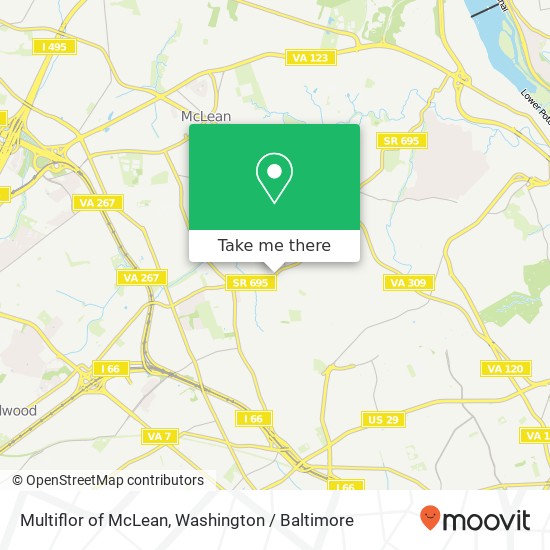 Mapa de Multiflor of McLean