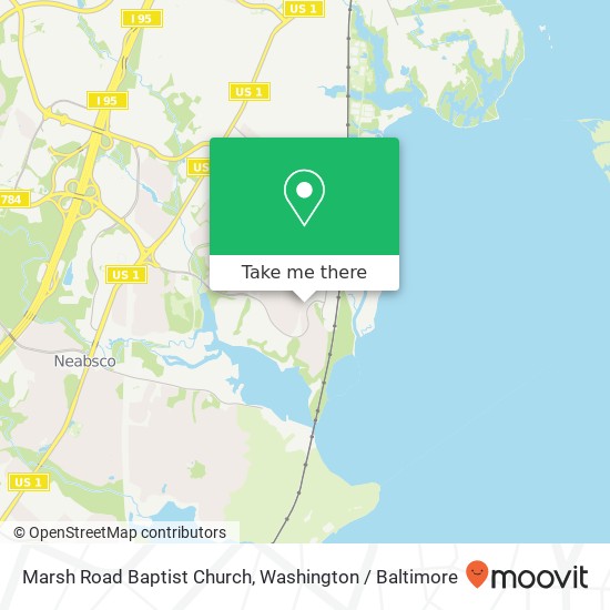 Marsh Road Baptist Church map