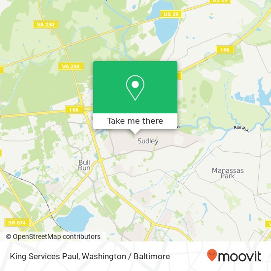 King Services Paul map