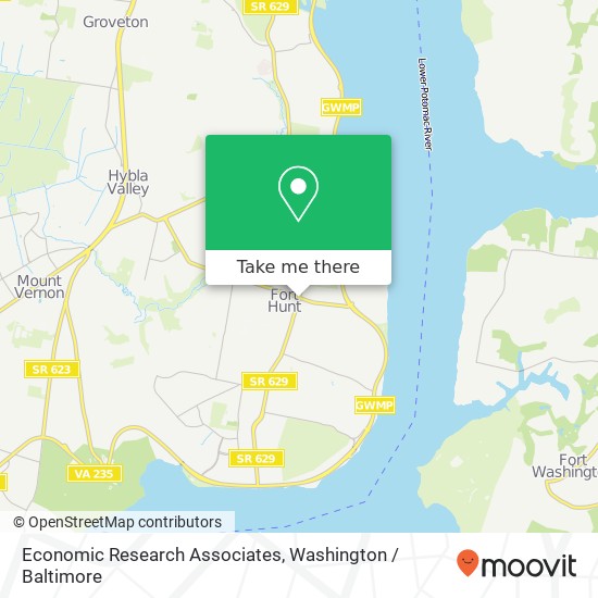 Mapa de Economic Research Associates