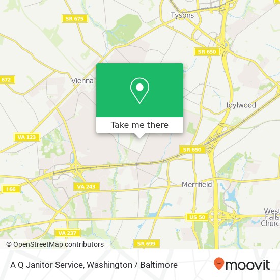 Mapa de A Q Janitor Service
