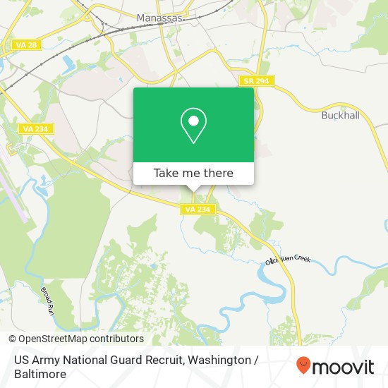 US Army National Guard Recruit map