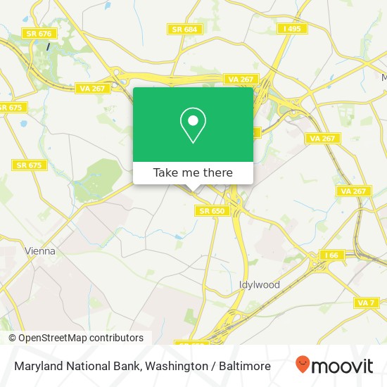 Maryland National Bank map