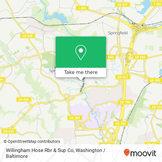 Mapa de Willingham Hose Rbr & Sup Co