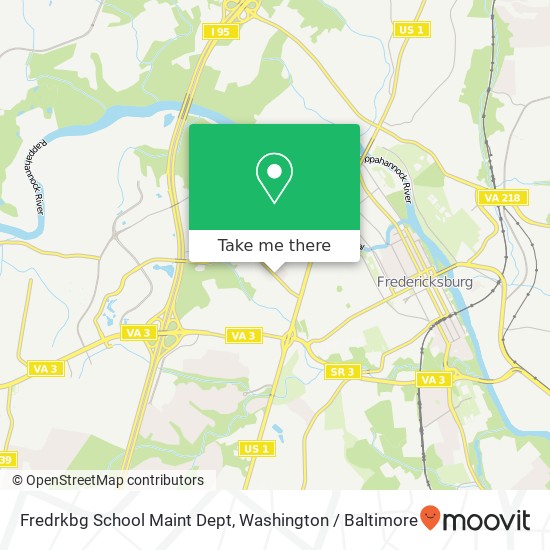 Mapa de Fredrkbg School Maint Dept