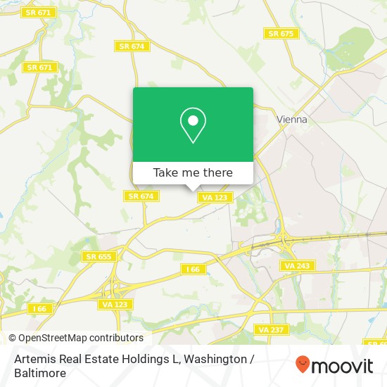 Mapa de Artemis Real Estate Holdings L