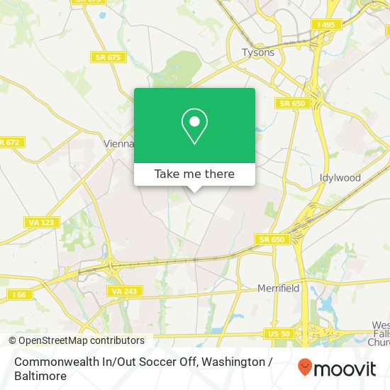 Mapa de Commonwealth In/Out Soccer Off