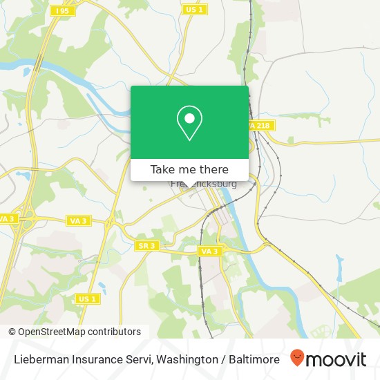 Lieberman Insurance Servi map