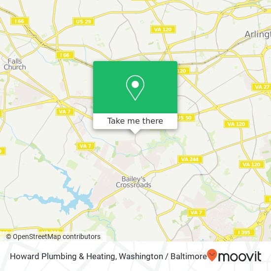 Howard Plumbing & Heating map