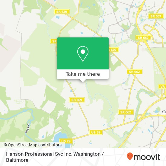 Hanson Professional Svc Inc map