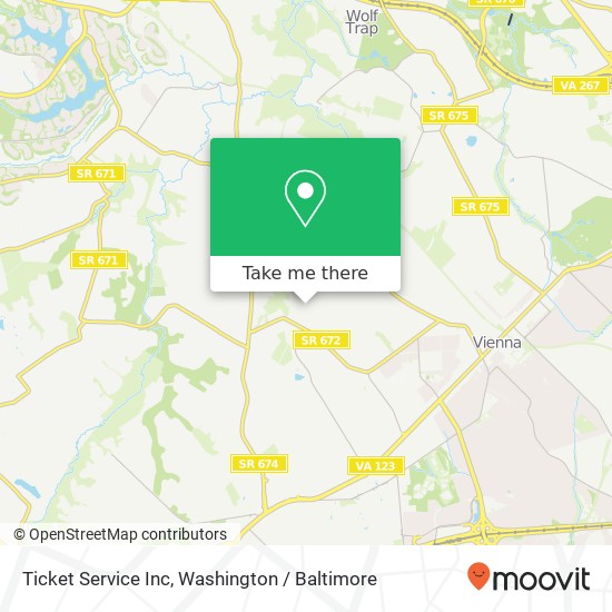 Mapa de Ticket Service Inc