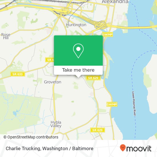 Mapa de Charlie Trucking