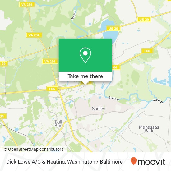 Dick Lowe A/C & Heating map