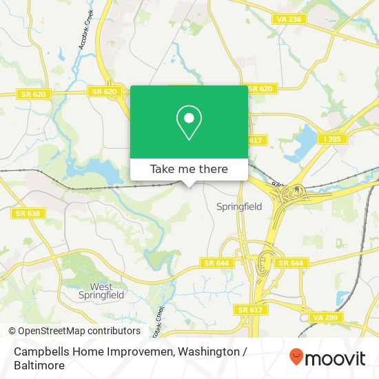 Mapa de Campbells Home Improvemen