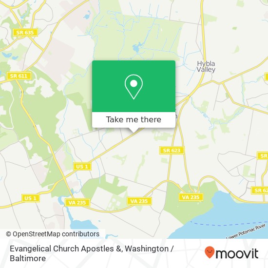 Evangelical Church Apostles & map