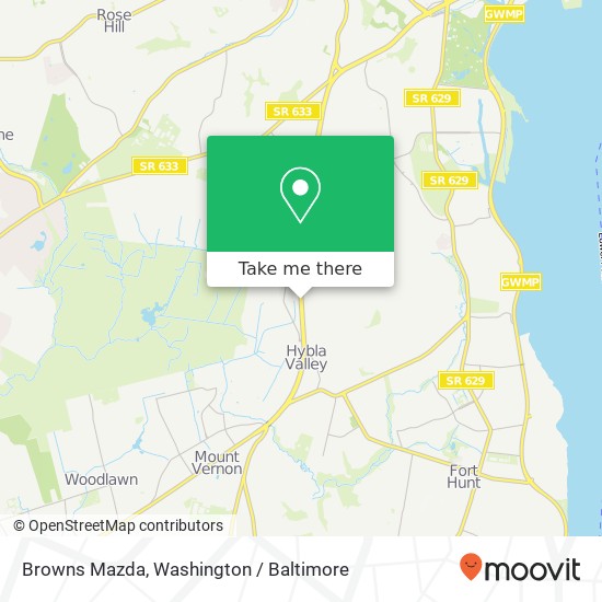 Mapa de Browns Mazda
