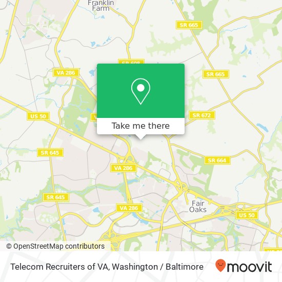 Mapa de Telecom Recruiters of VA