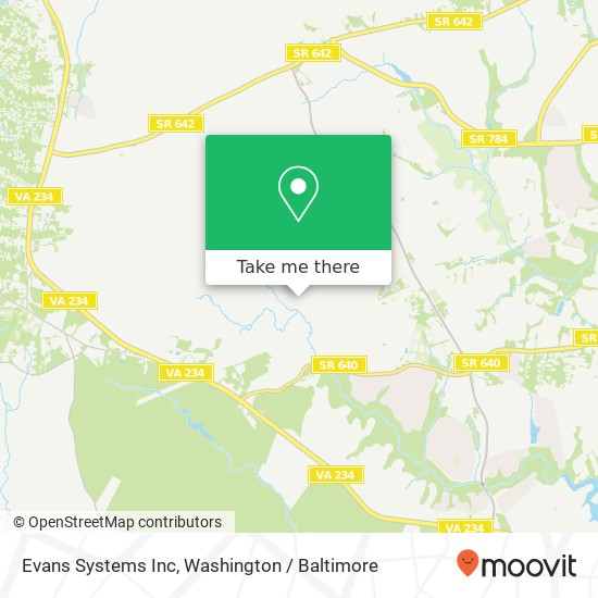 Evans Systems Inc map