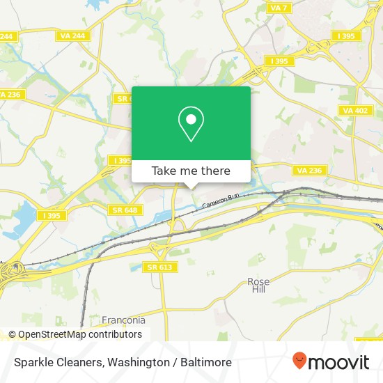 Sparkle Cleaners map