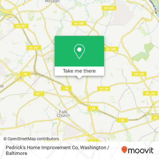Mapa de Pedrick's Home Improvement Co