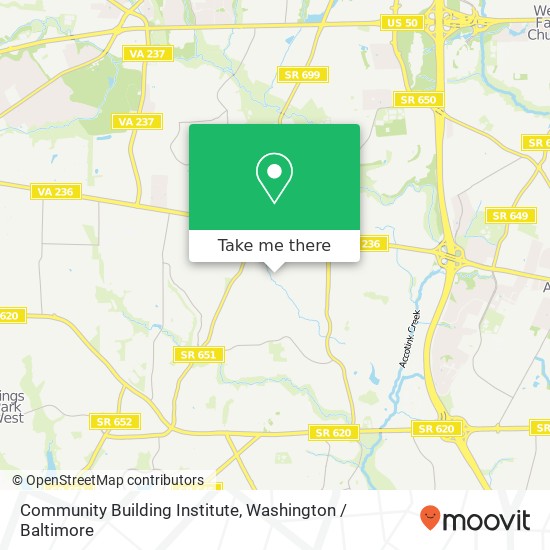 Mapa de Community Building Institute