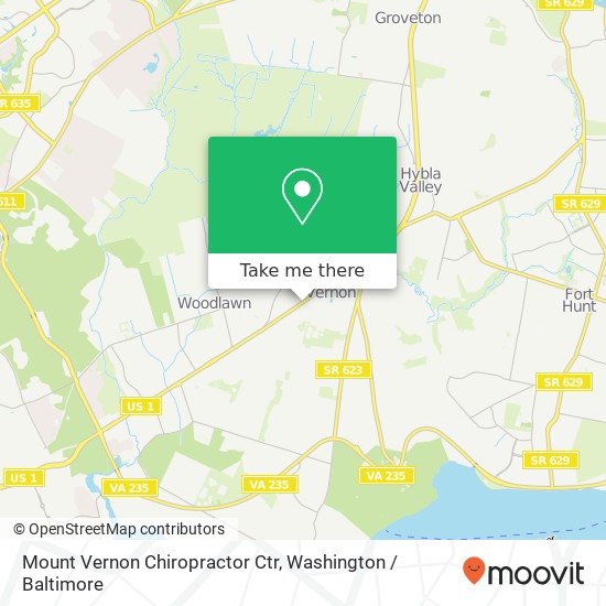 Mount Vernon Chiropractor Ctr map