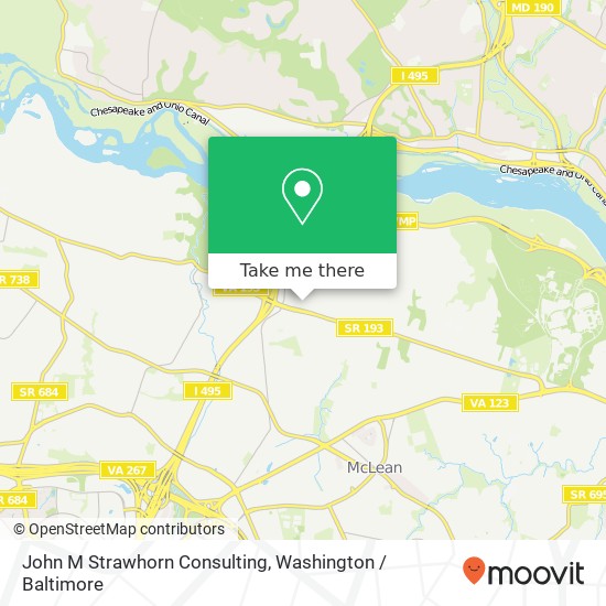 John M Strawhorn Consulting map