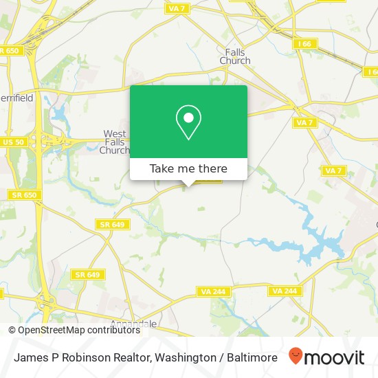James P Robinson Realtor map