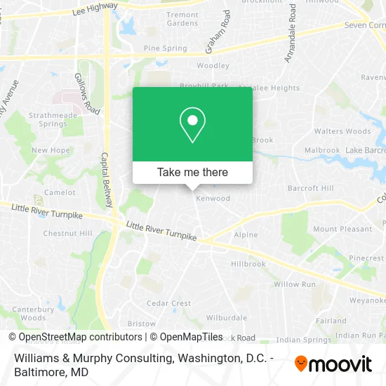 Williams & Murphy Consulting map