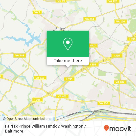 Fairfax Prince William Hmtlgy map