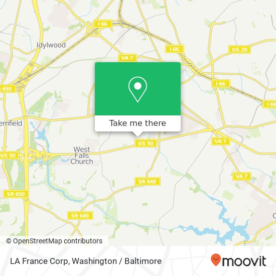 LA France Corp map