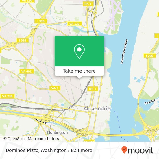 Domino's Pizza map