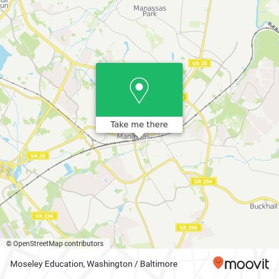 Moseley Education map