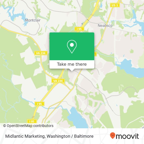 Mapa de Midlantic Marketing