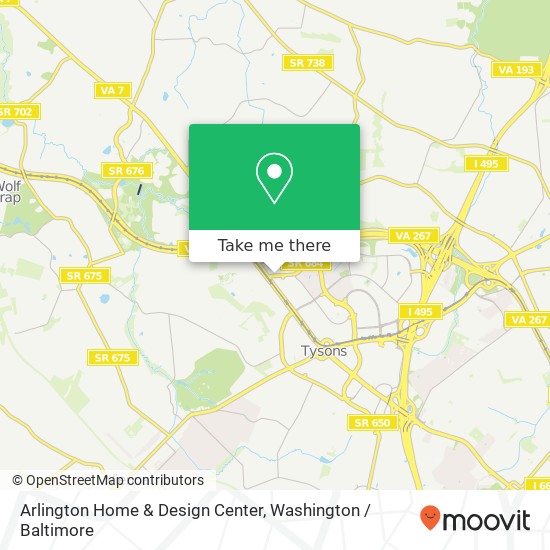 Mapa de Arlington Home & Design Center
