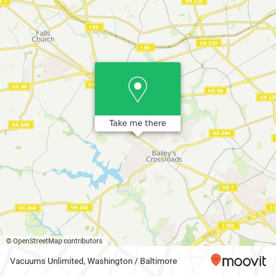 Mapa de Vacuums Unlimited